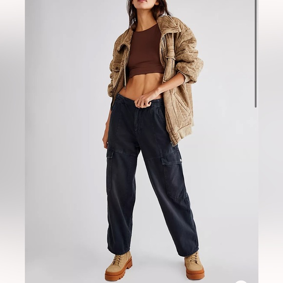 Free People We The Free All Star Pull On Baggy High Rise...